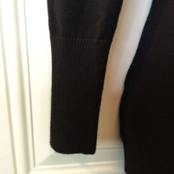 (3/$20) It's Our Time black long sleeve cowl neck sweater with zippered pockets - Picture 6 of 9